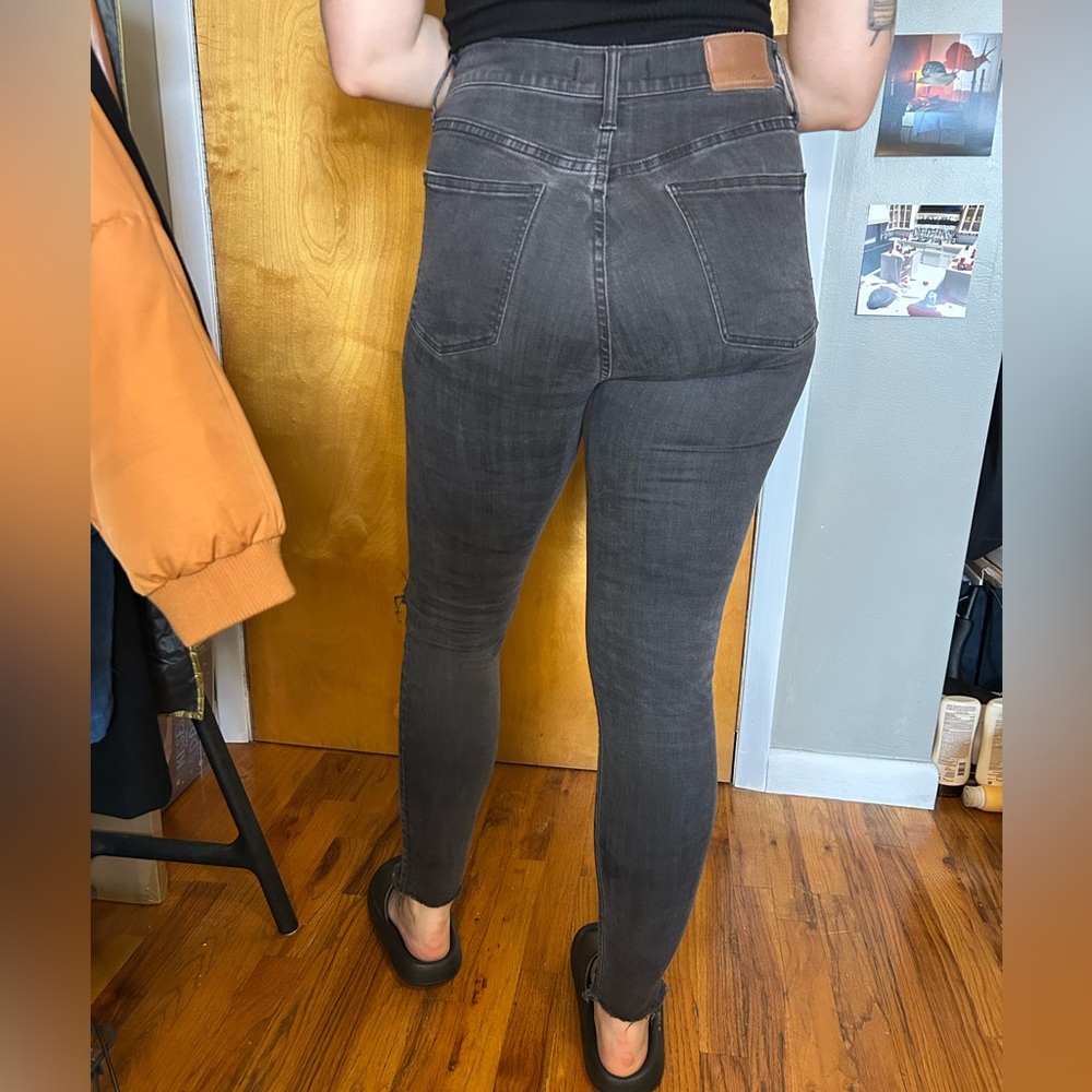 Madewell Black High Rise Ripped Jeans - Picture 8 of 8